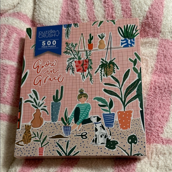 Puzzle Crush Other - 'Grow in Grace' 500 Piece Puzzle - Pink and Green